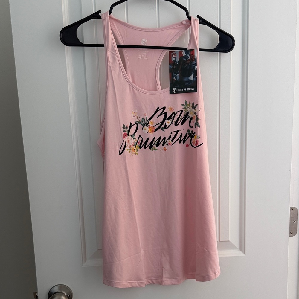 Pink Graphic Tank Top